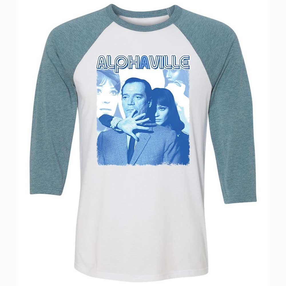 Unisex 3/4 Baseball Tee - WEJC18ME - White/Denim - 3