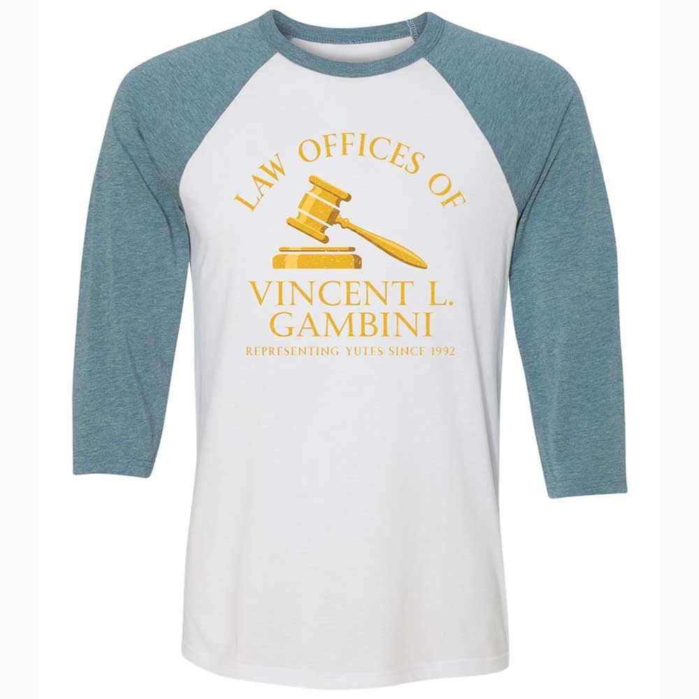 Unisex 3/4 Baseball Tee - KKH6J5LP - White/Denim - 3
