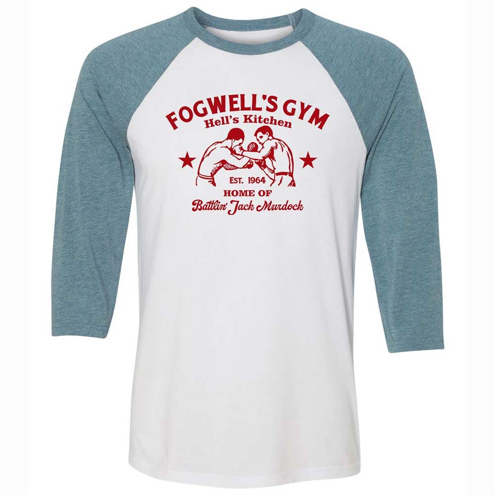 Unisex 3/4 Baseball Tee - TFUNNSLV - White/Denim - 3