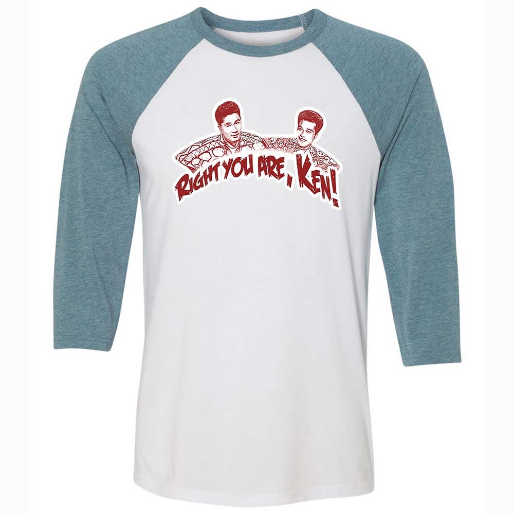 Unisex 3/4 Baseball Tee - Y2GX1EXS - White/Denim - 3