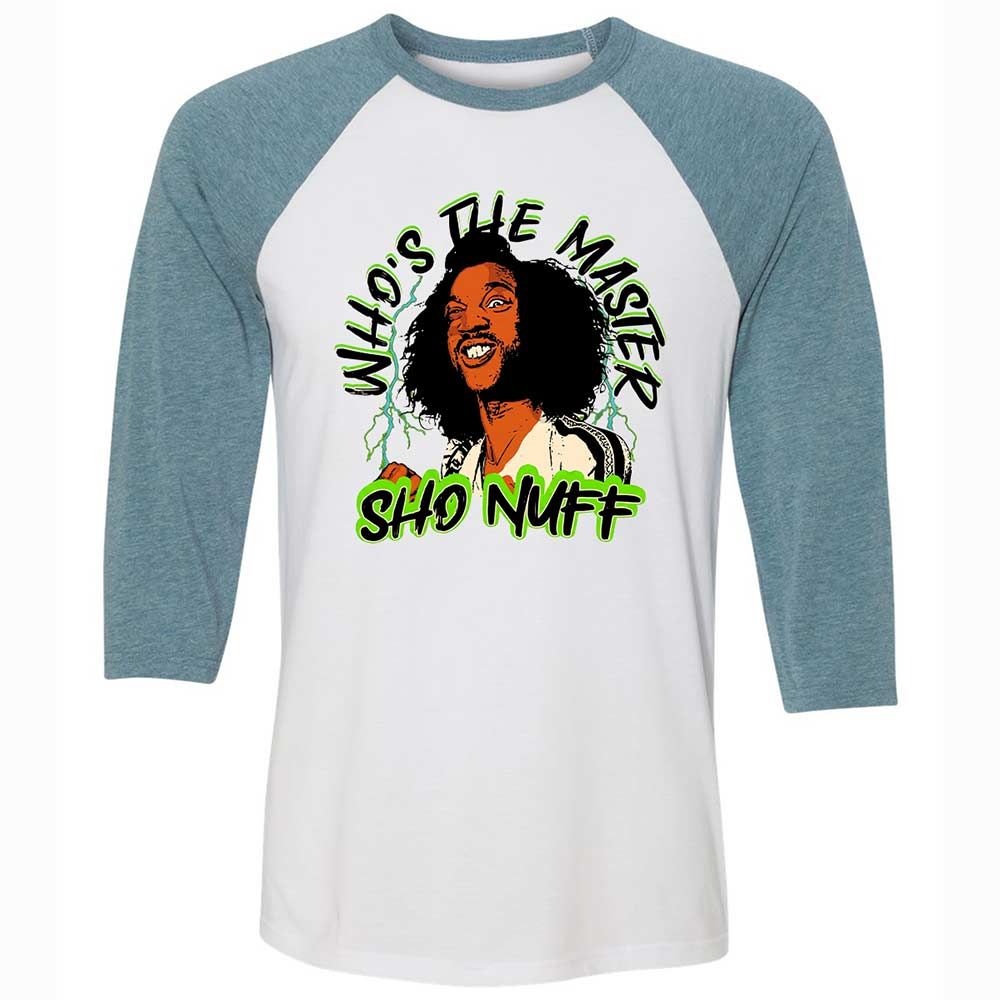 Unisex 3/4 Baseball Tee - V76W9STF - White/Denim - 3