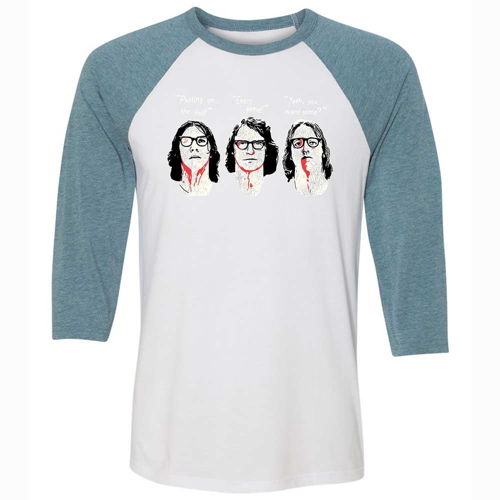 Unisex 3/4 Baseball Tee - EY6M3ZHH - White/Denim - 3
