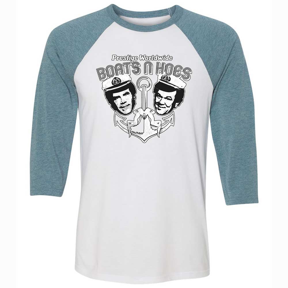 Unisex 3/4 Baseball Tee - 9EJ53JFL - White/Denim - 3
