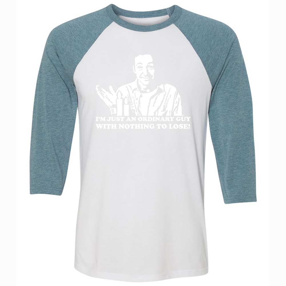 Unisex 3/4 Baseball Tee - DV3VQNZ7 - White/Denim - 3