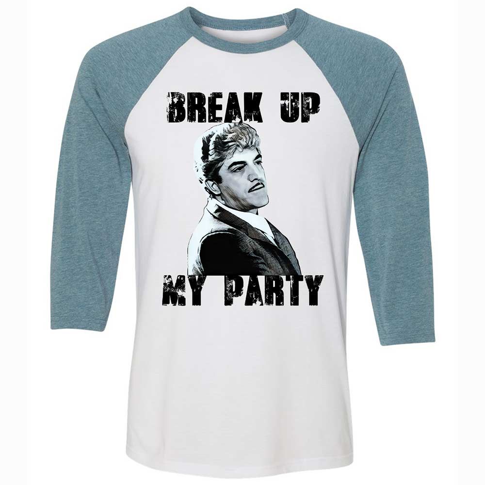 Unisex 3/4 Baseball Tee - BQ1B5HFJ - White/Denim - 3