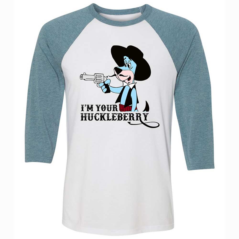 Unisex 3/4 Baseball Tee - 1Z9XP684 - White/Denim - 3