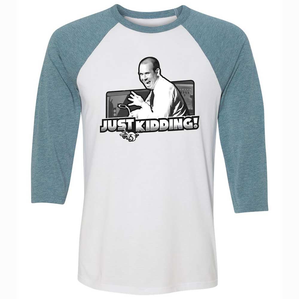 Unisex 3/4 Baseball Tee - WBJSX8QG - White/Denim - 3