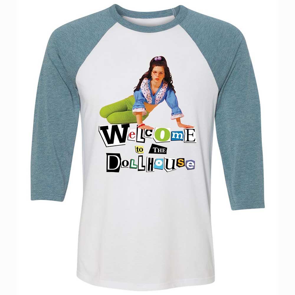 Unisex 3/4 Baseball Tee - SUTDUVD6 - White/Denim - 3