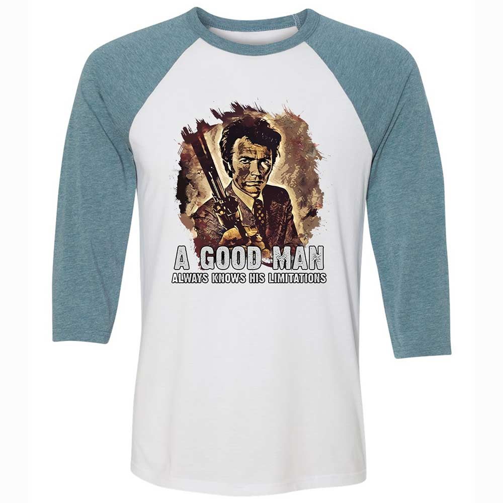 A good man always knows his limitations - White/Denim - 3