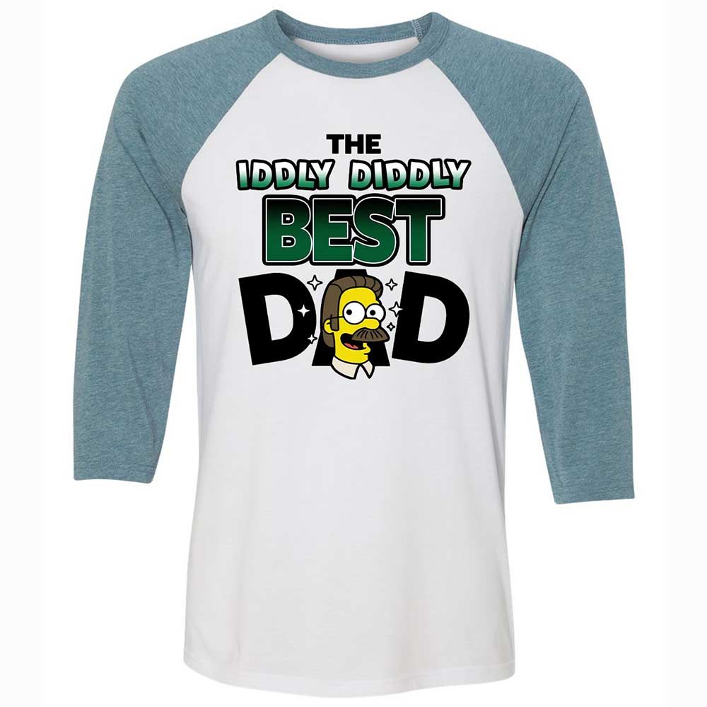 The Iddly diddly best dad - White/Denim - 3