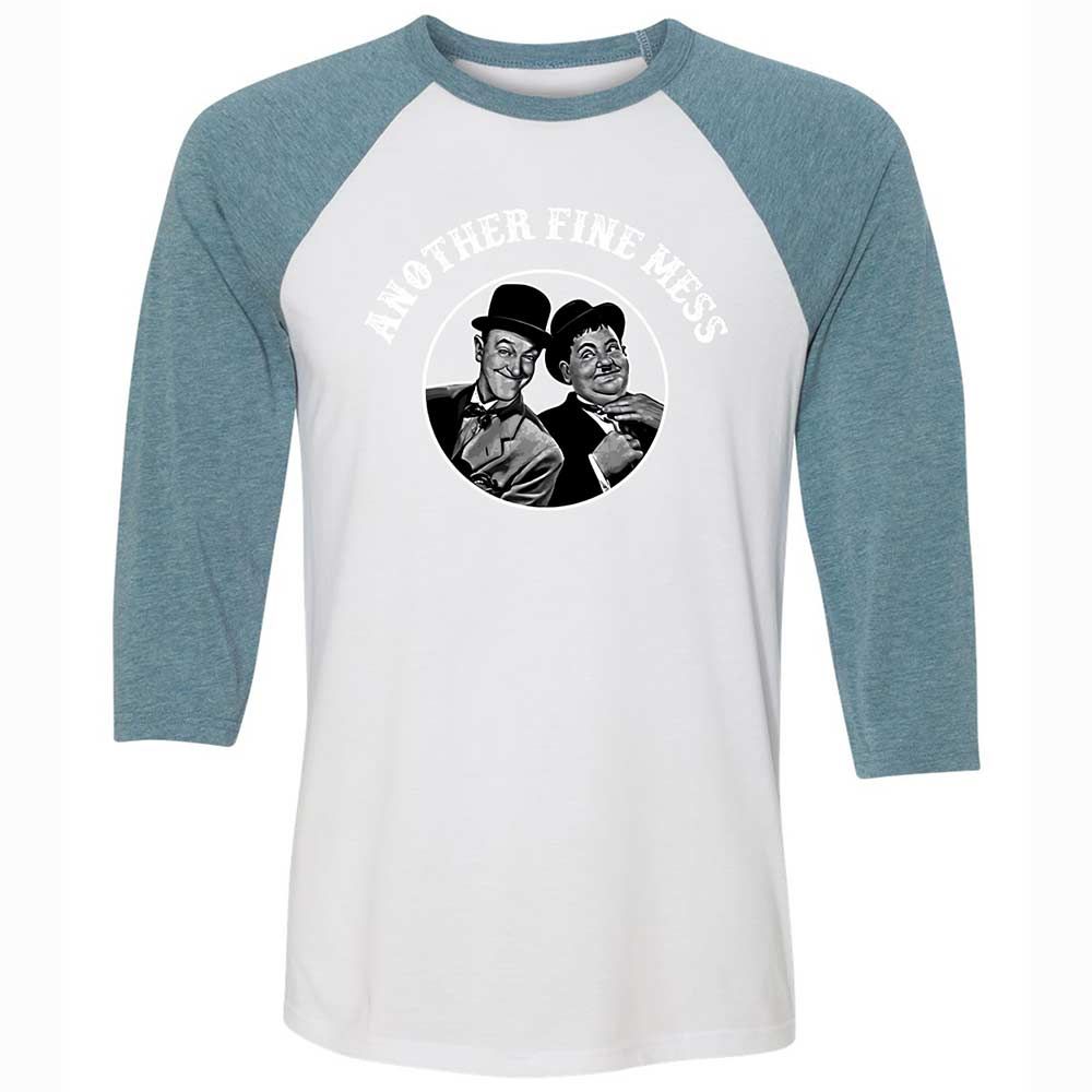 Unisex 3/4 Baseball Tee - WP5RG2AV - White/Denim - 3