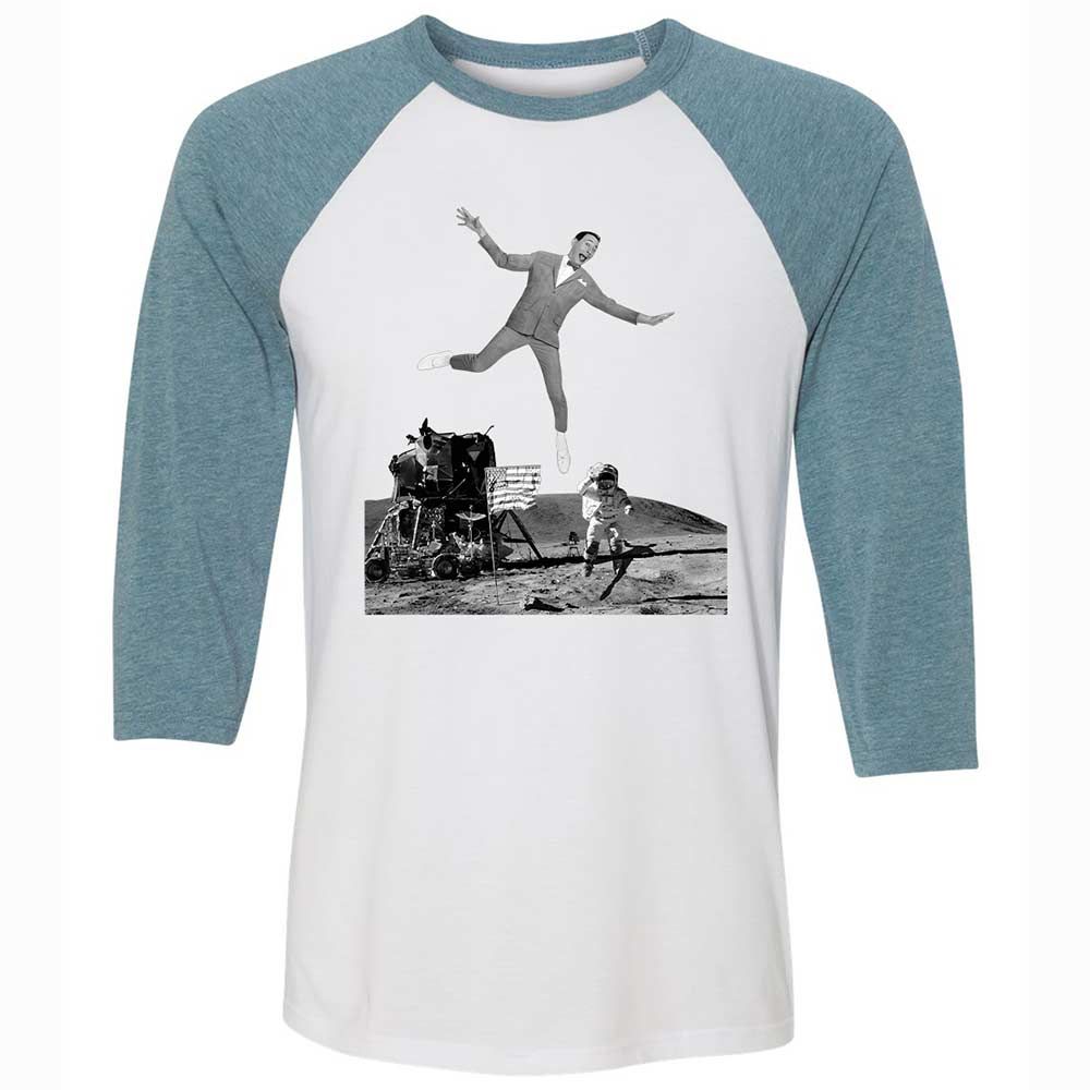 Unisex 3/4 Baseball Tee - MMTEZH6B - White/Denim - 3
