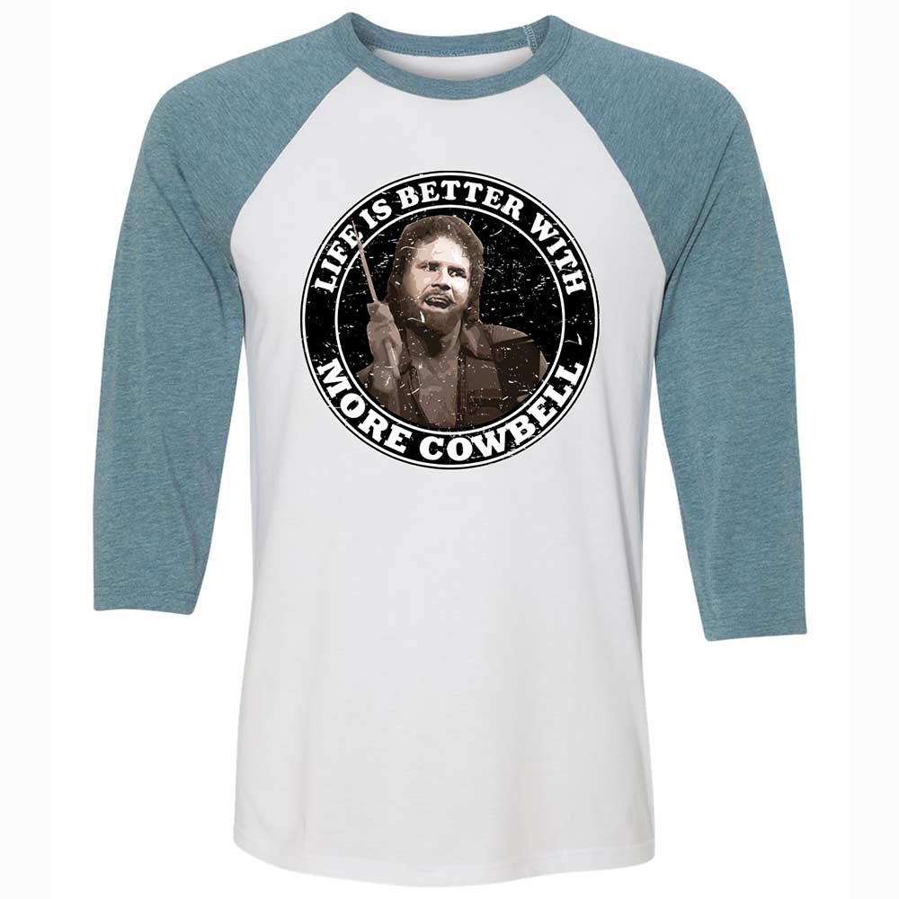 Unisex 3/4 Baseball Tee - WVSY4ZZ3 - White/Denim - 3
