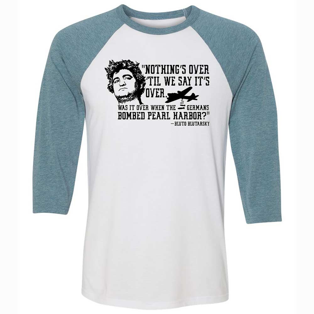 Unisex 3/4 Baseball Tee - LRTWSJND - White/Denim - 3