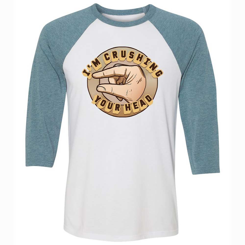 I'm Crushing Your Head - White/Denim - 3