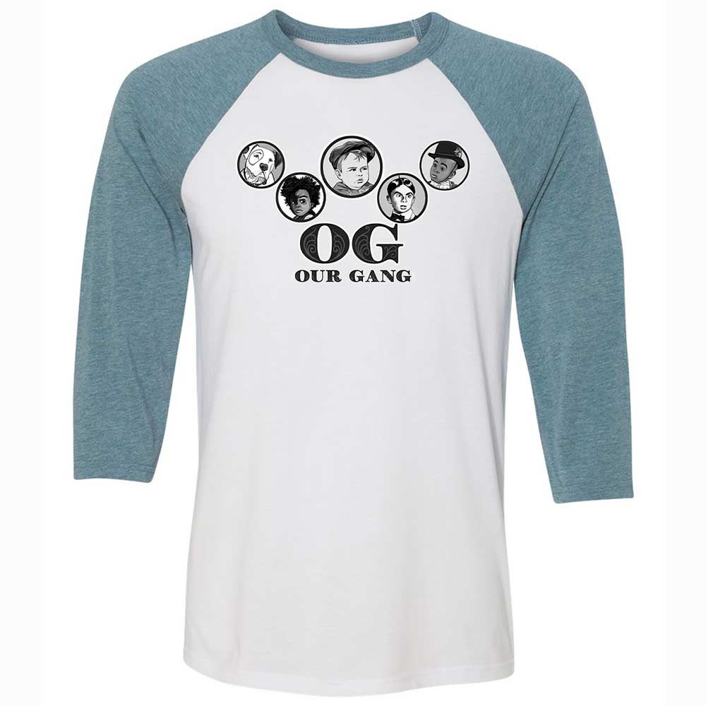 Unisex 3/4 Baseball Tee - DHWLEM2B - White/Denim - 3