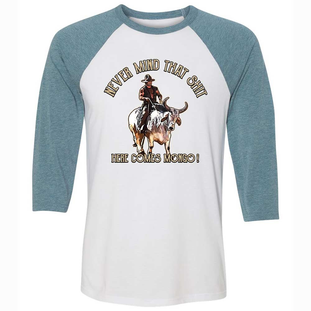 Unisex 3/4 Baseball Tee - JL8LDBCX - White/Denim - 3