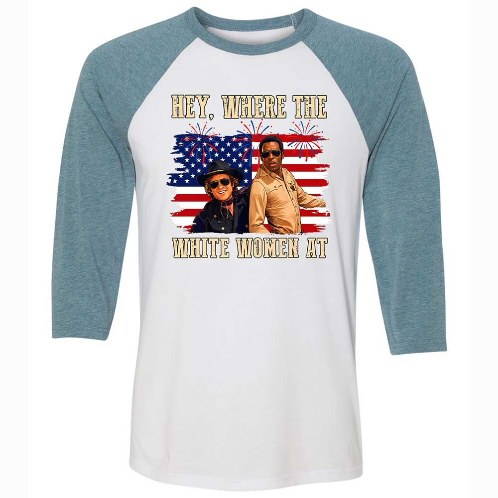 Hey Where The White At - White/Denim - 3