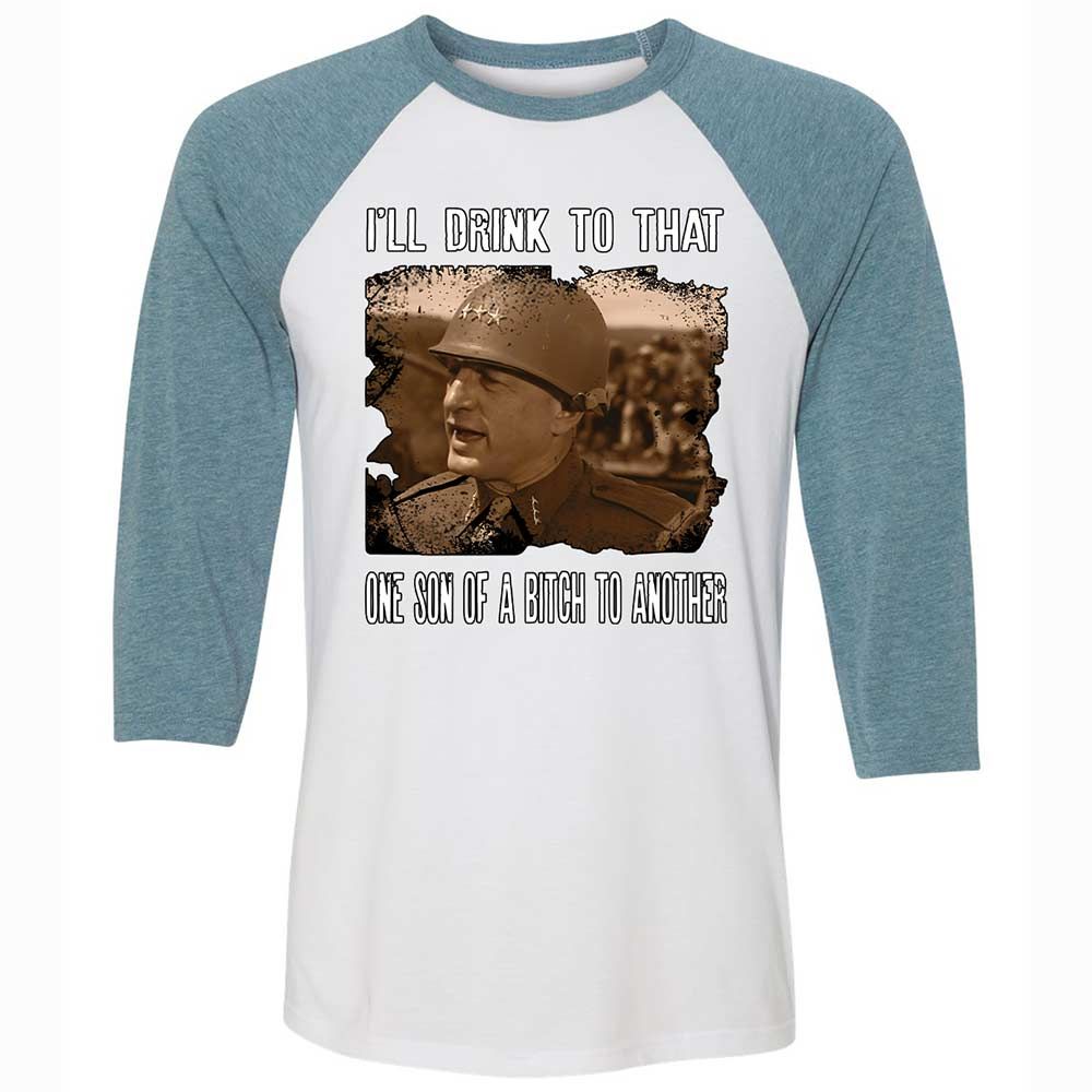 Unisex 3/4 Baseball Tee - N9WQAD78 - White/Denim - 3