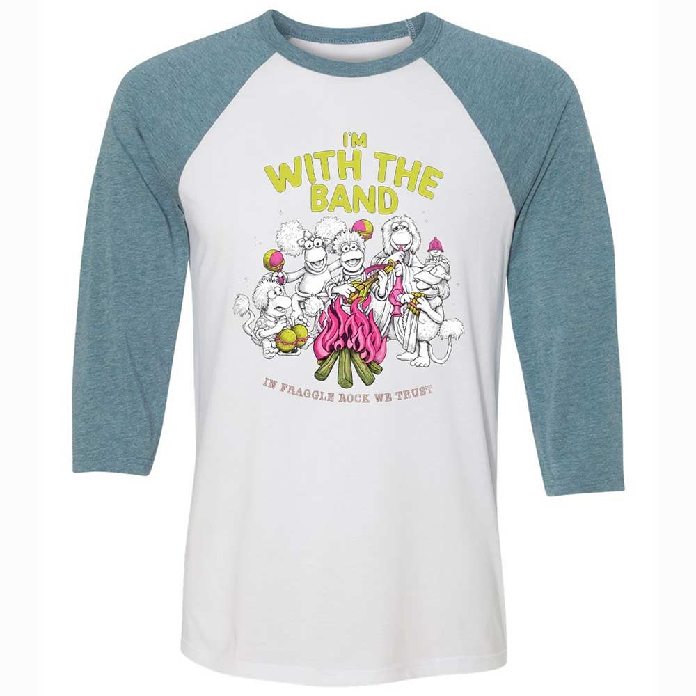 Unisex 3/4 Baseball Tee - ZYRFWWHU - White/Denim - 3