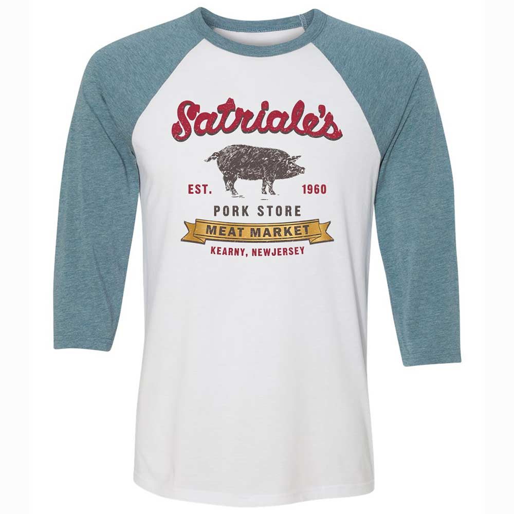 Unisex 3/4 Baseball Tee - 242BSELZ - White/Denim - 3