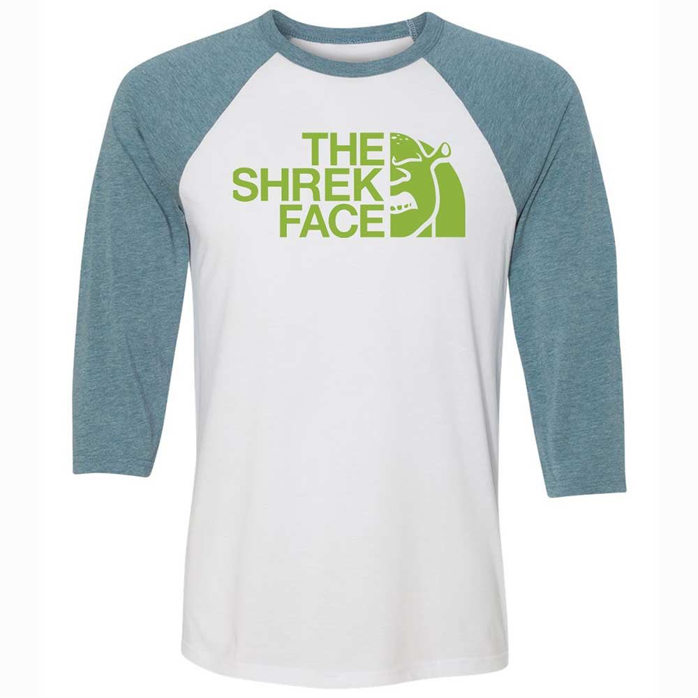 Unisex 3/4 Baseball Tee - ZHD8EP7H - White/Denim - 3