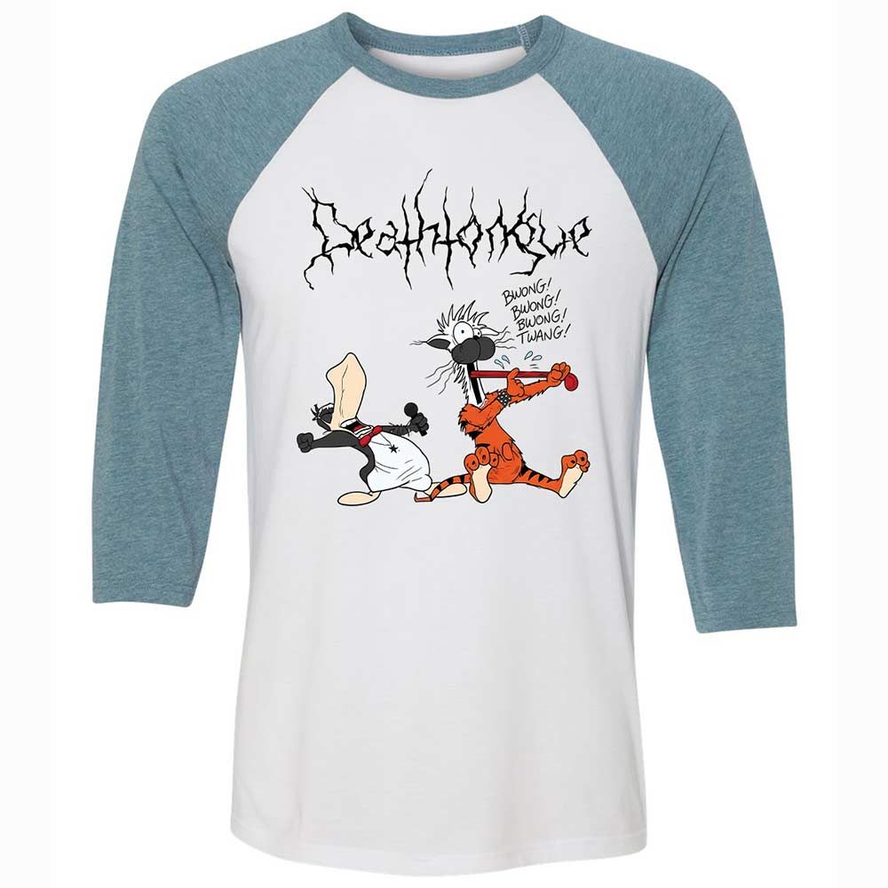 Unisex 3/4 Baseball Tee - 1TZZGJ3P - White/Denim - 3