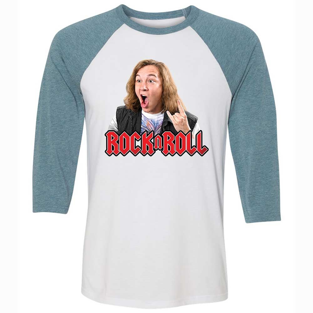 Unisex 3/4 Baseball Tee - DCXYUXAK - White/Denim - 3