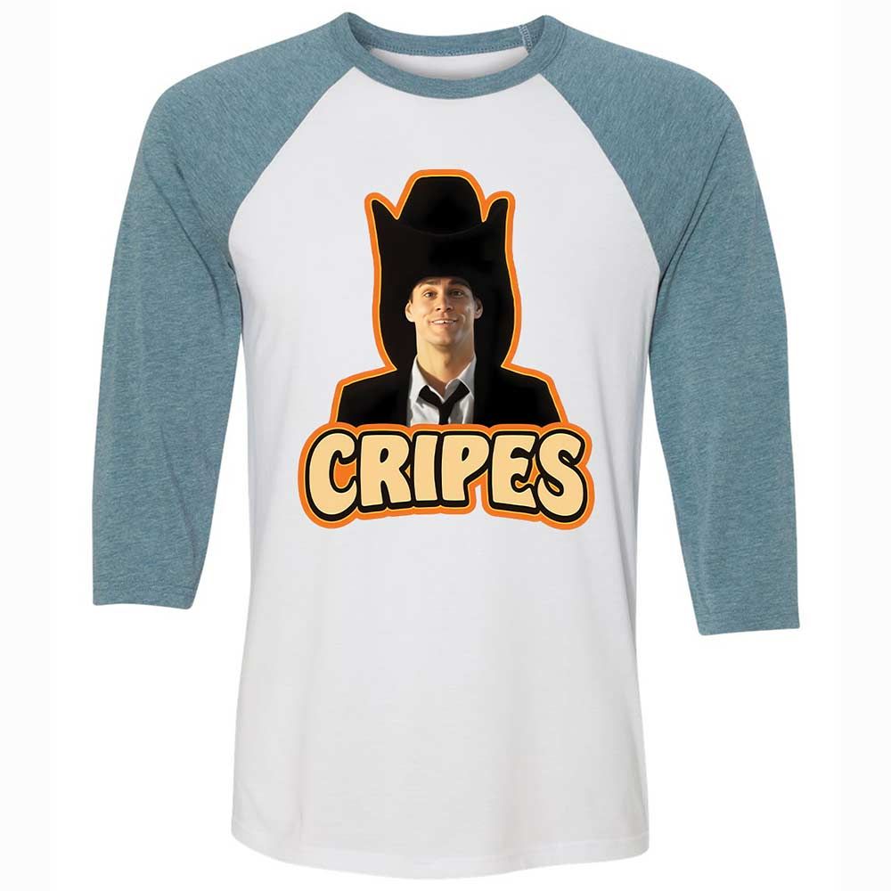 Unisex 3/4 Baseball Tee - DD8EUP13 - White/Denim - 3