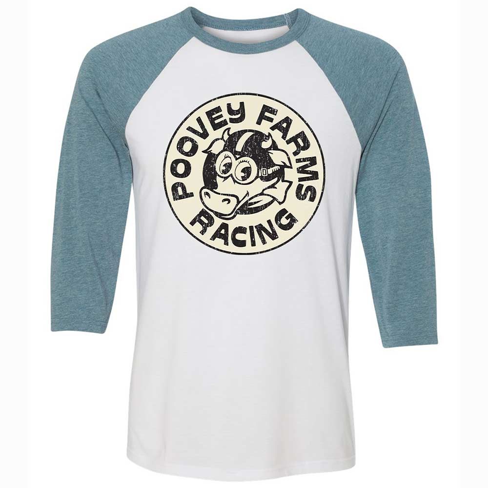 Unisex 3/4 Baseball Tee - JGSN6YJN - White/Denim - 3