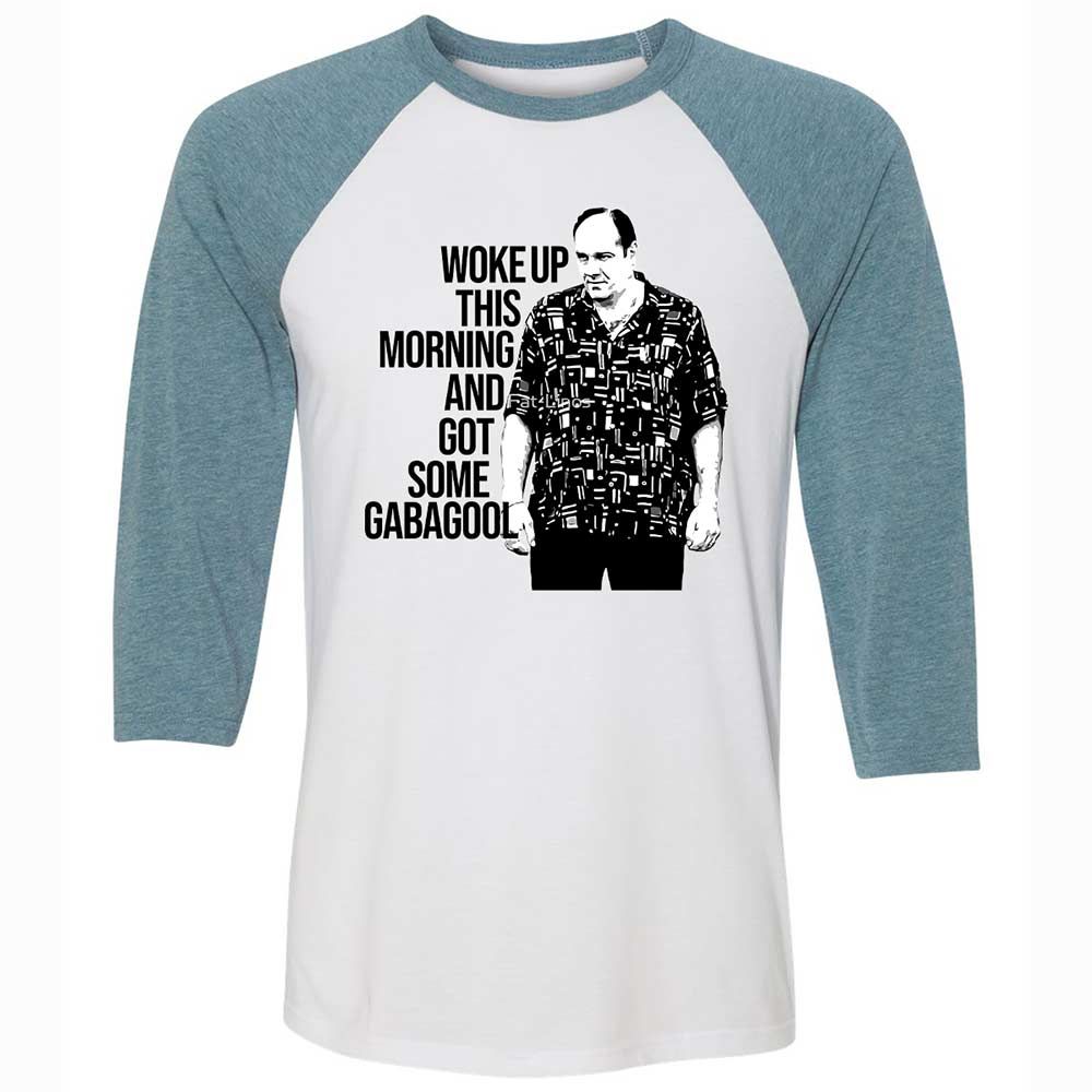 Unisex 3/4 Baseball Tee - 7GS6QS3B - White/Denim - 3
