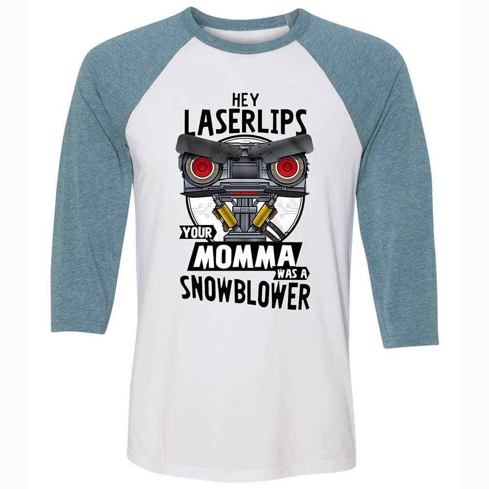 Unisex 3/4 Baseball Tee - S96KGEGW - White/Denim - 3