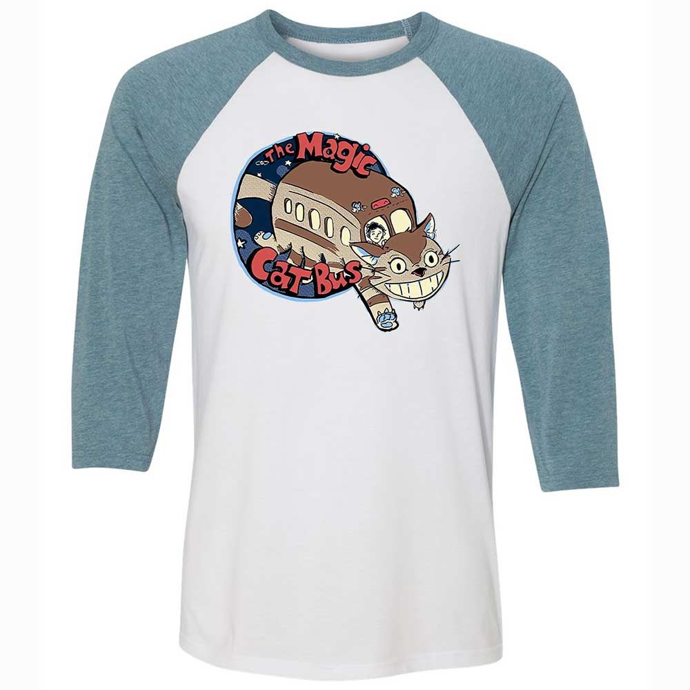 The Magic Catbus - White/Denim - 3
