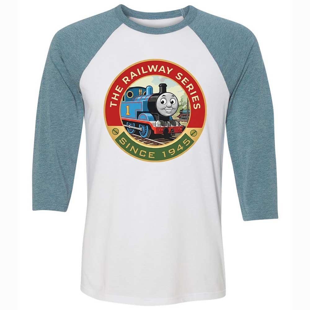 Unisex 3/4 Baseball Tee - U3GB6HL3 - White/Denim - 3