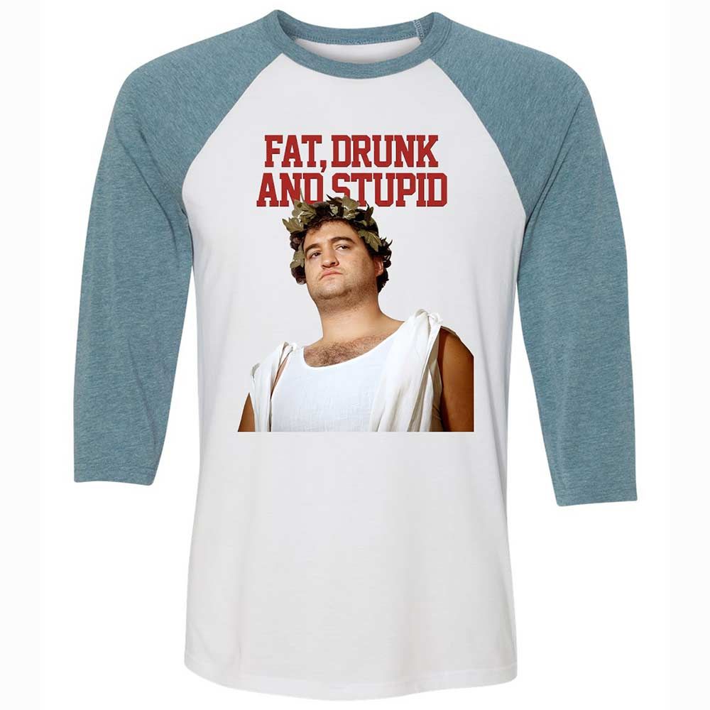 Fat, drunk, and stupid - White/Denim - 3