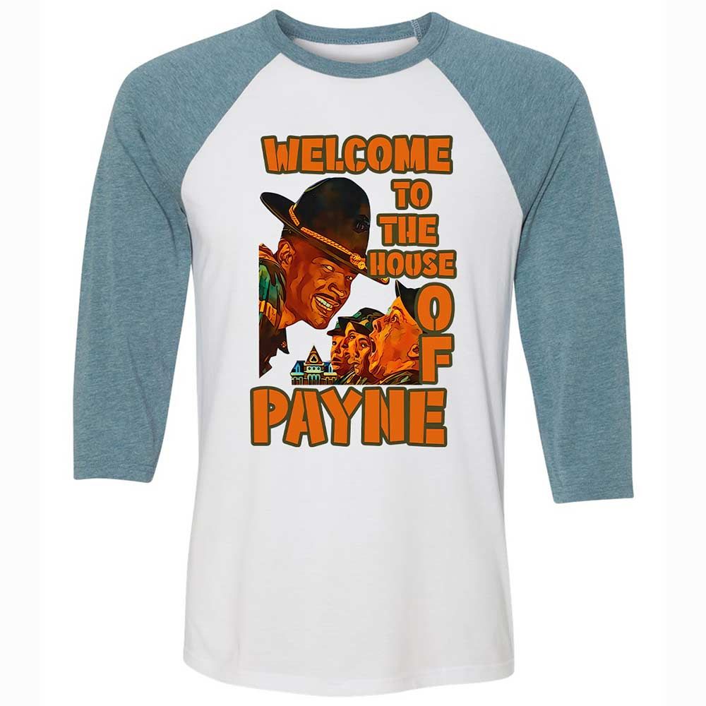 Unisex 3/4 Baseball Tee - P46BNDG1 - White/Denim - 3
