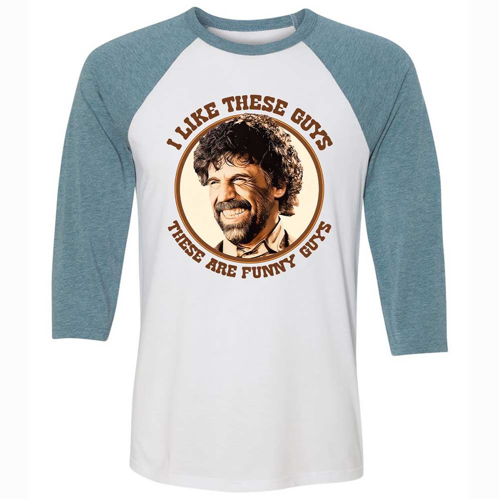 Unisex 3/4 Baseball Tee - GQW1269R - White/Denim - 3