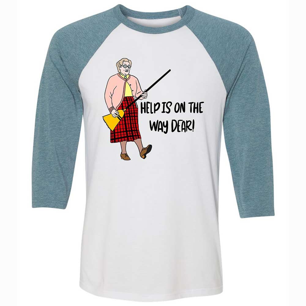 Help is on the way dear - White/Denim - 3