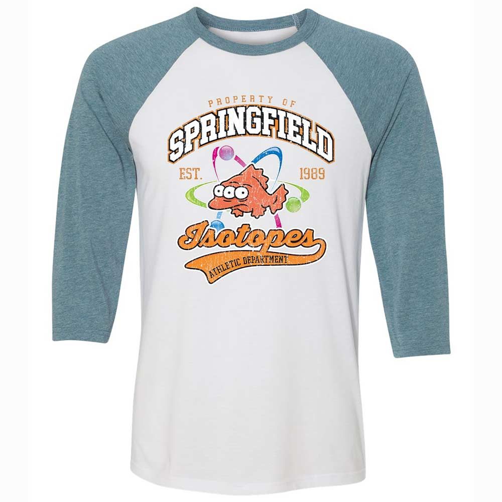 Unisex 3/4 Baseball Tee - ZNKS8NBY - White/Denim - 3