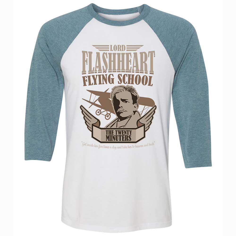 Unisex 3/4 Baseball Tee - UHJET5JP - White/Denim - 3