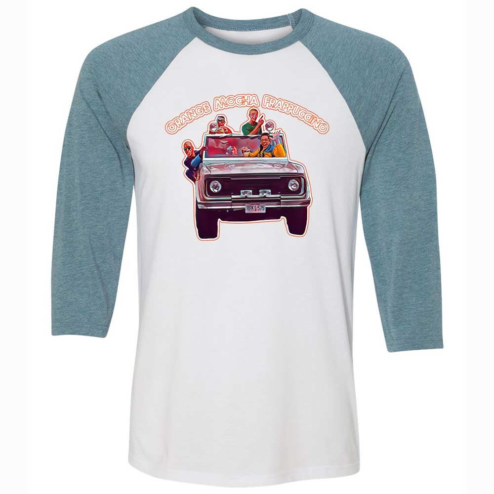 Unisex 3/4 Baseball Tee - XN5QEK4H - White/Denim - 3