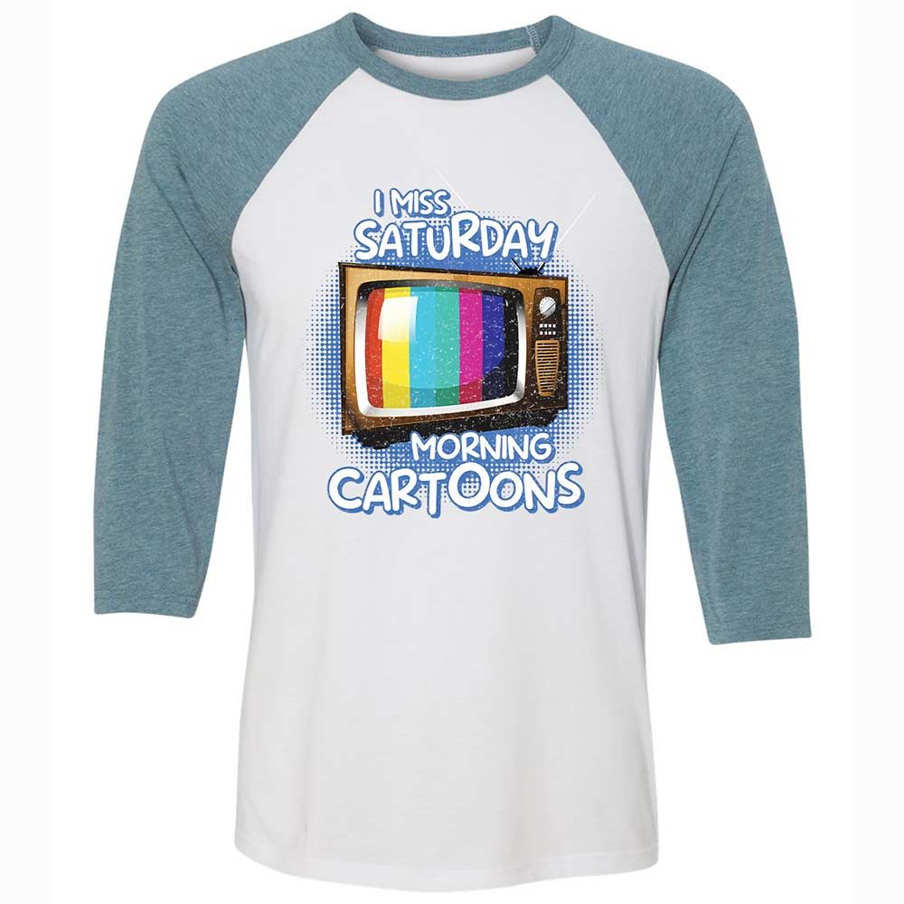 Unisex 3/4 Baseball Tee - D3JLVLP7 - White/Denim - 3