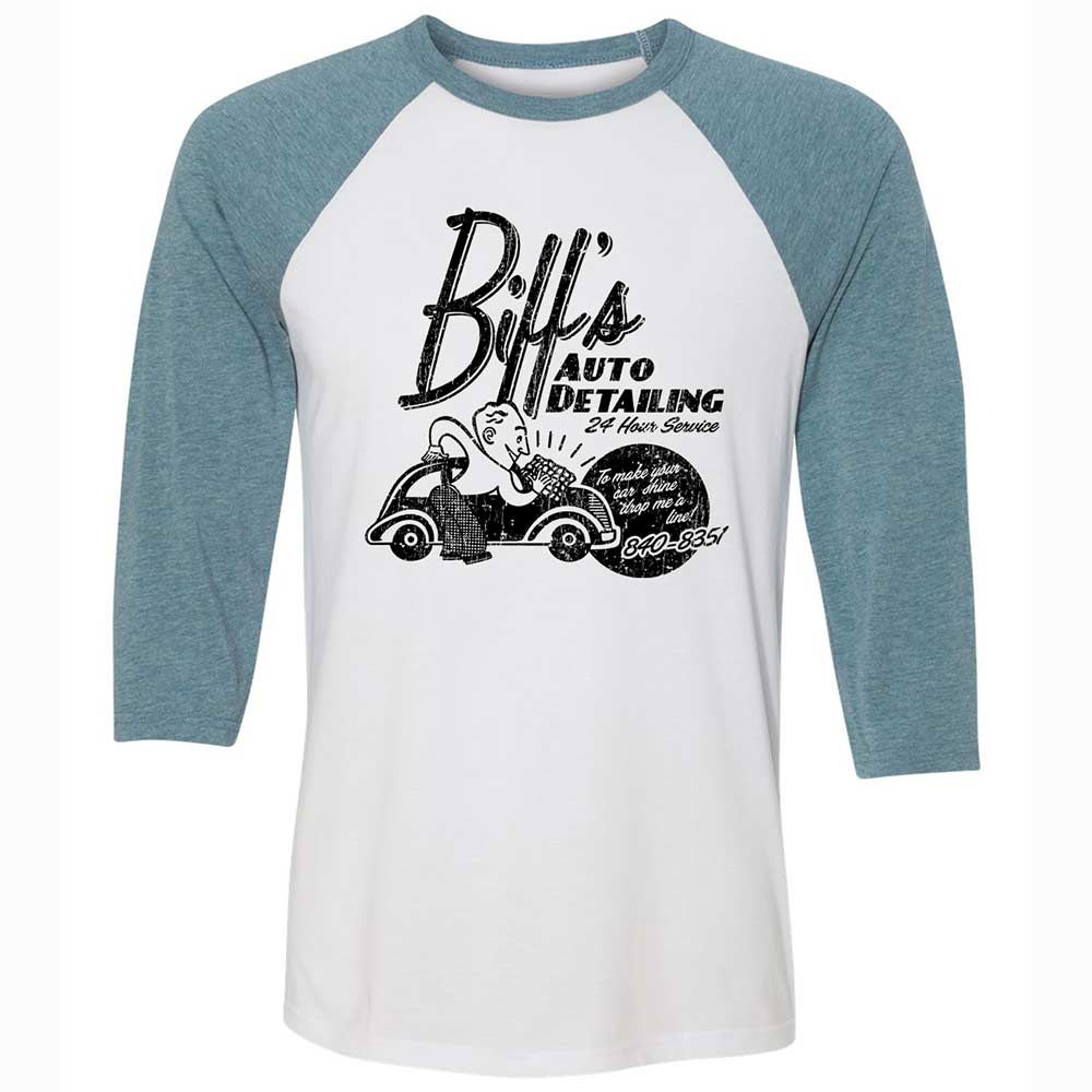 Unisex 3/4 Baseball Tee - A72CG2VK - White/Denim - 3
