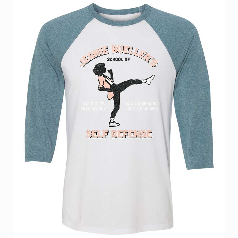 Unisex 3/4 Baseball Tee - 84ZSSEPN - White/Denim - 3