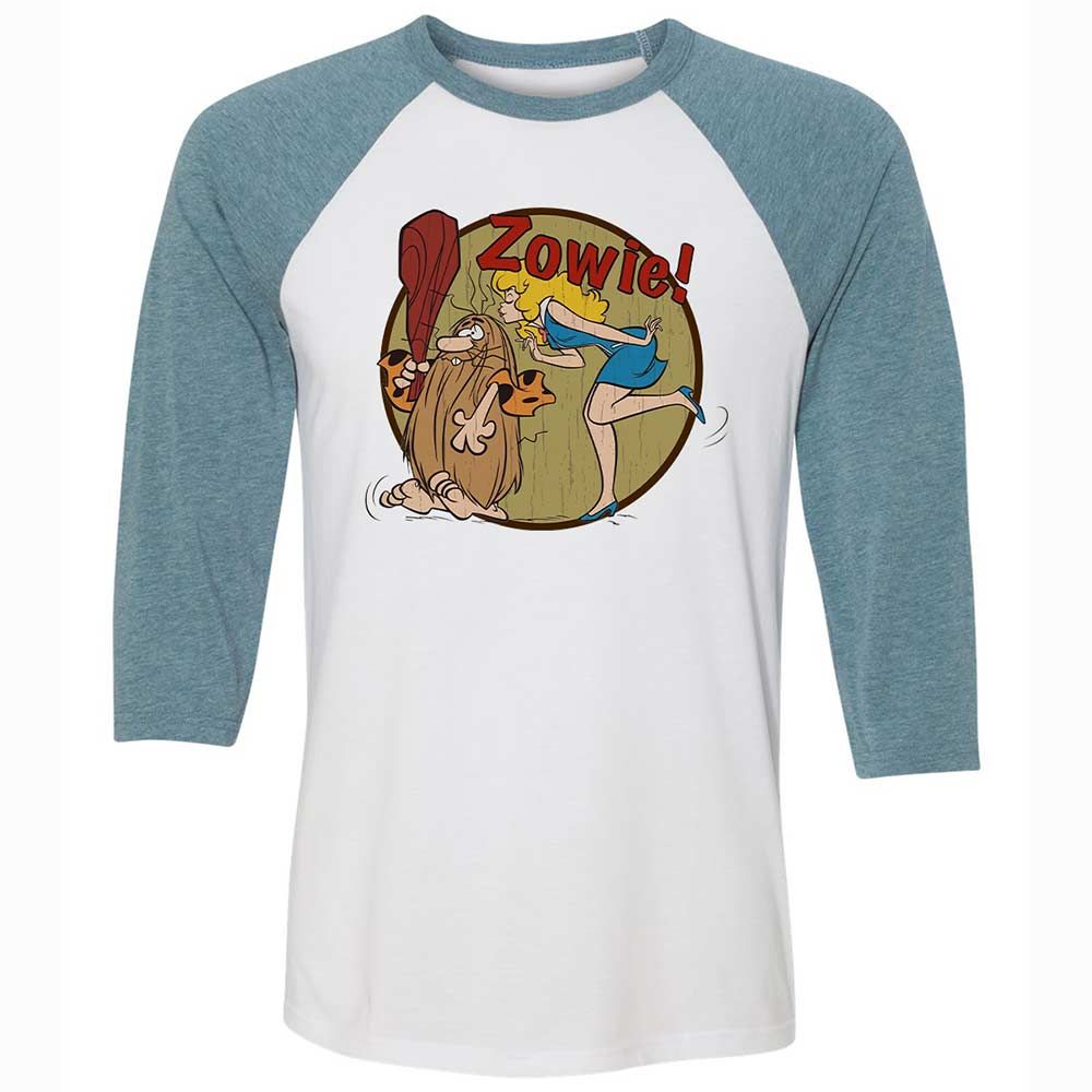 Unisex 3/4 Baseball Tee - KZCTSA4S - White/Denim - 3