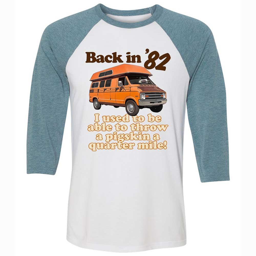 Unisex 3/4 Baseball Tee - RZ1M5H5X - White/Denim - 3