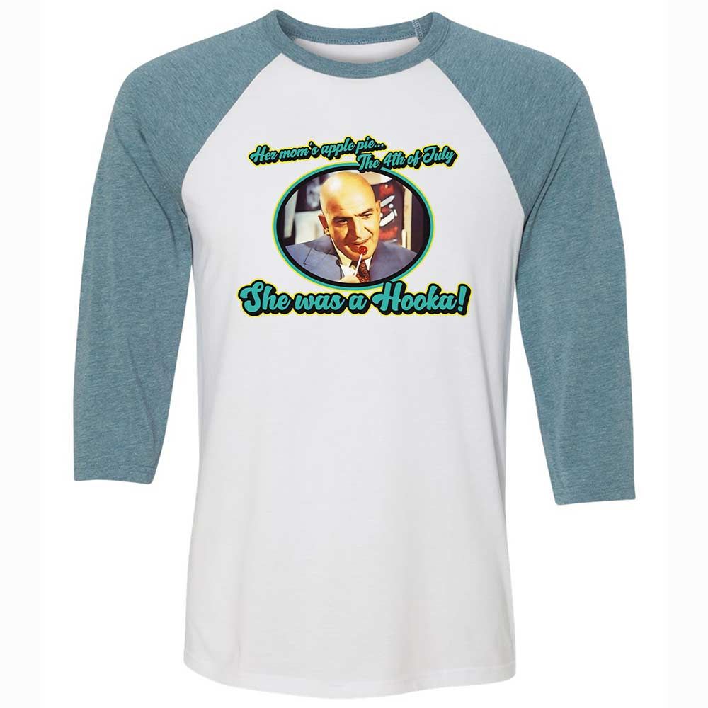 Unisex 3/4 Baseball Tee - GXDF43TR - White/Denim - 3