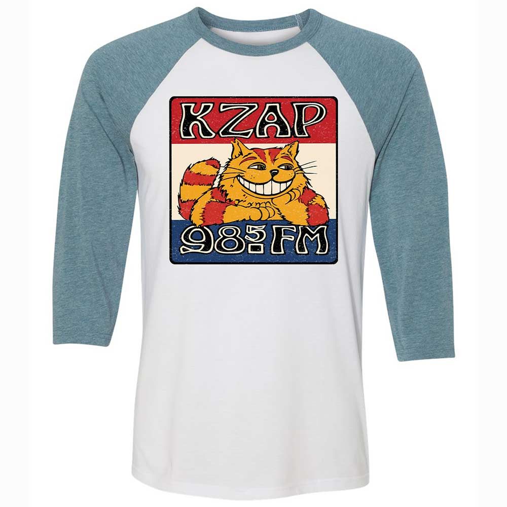 Unisex 3/4 Baseball Tee - CLFWGWH7 - White/Denim - 3