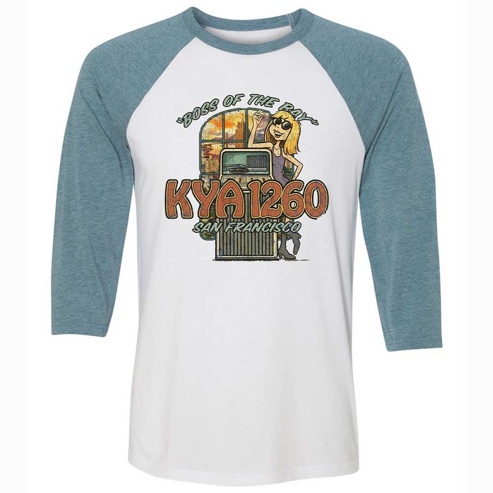 Unisex 3/4 Baseball Tee - 5VAPGKPK - White/Denim - 3