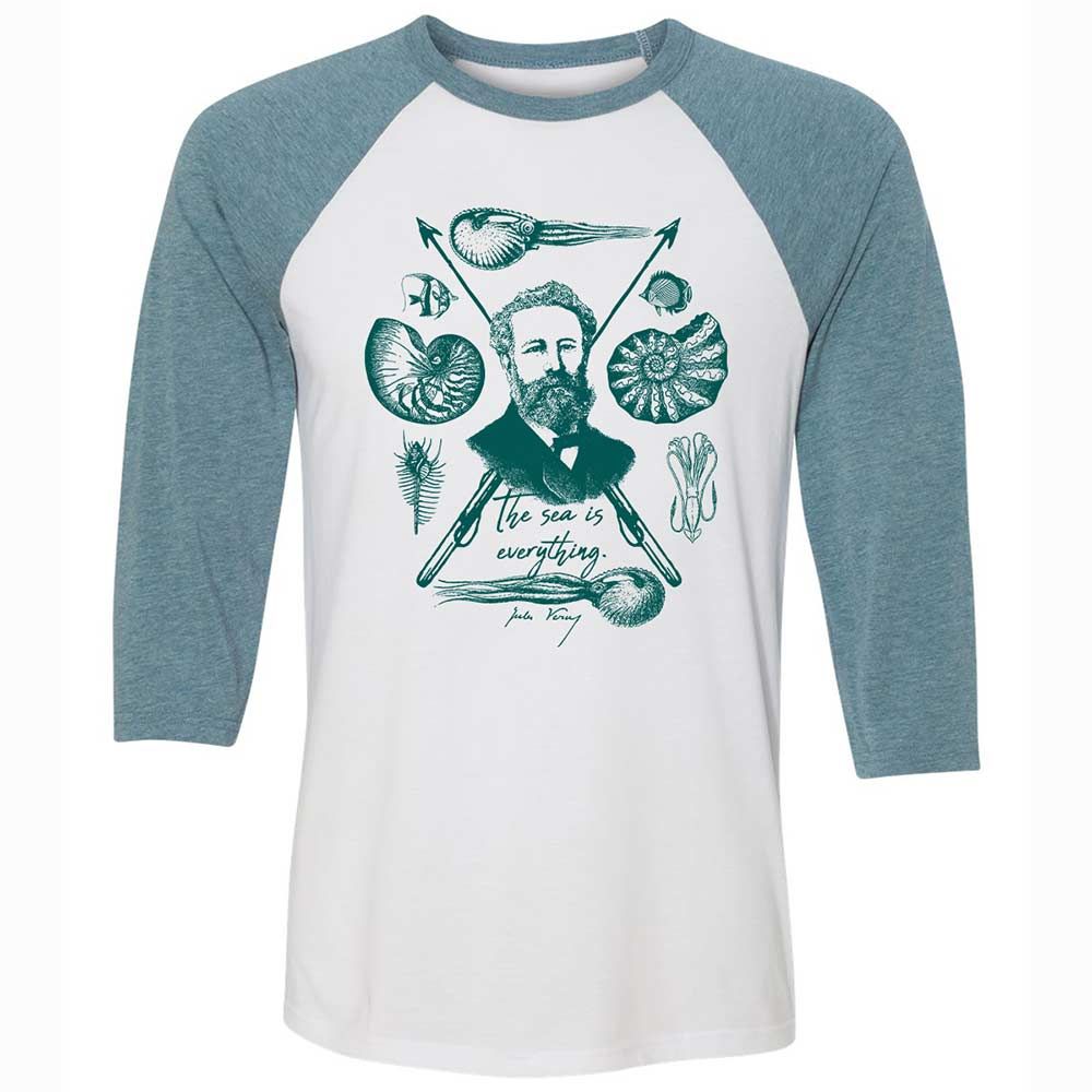 The sea is everything - White/Denim - 3